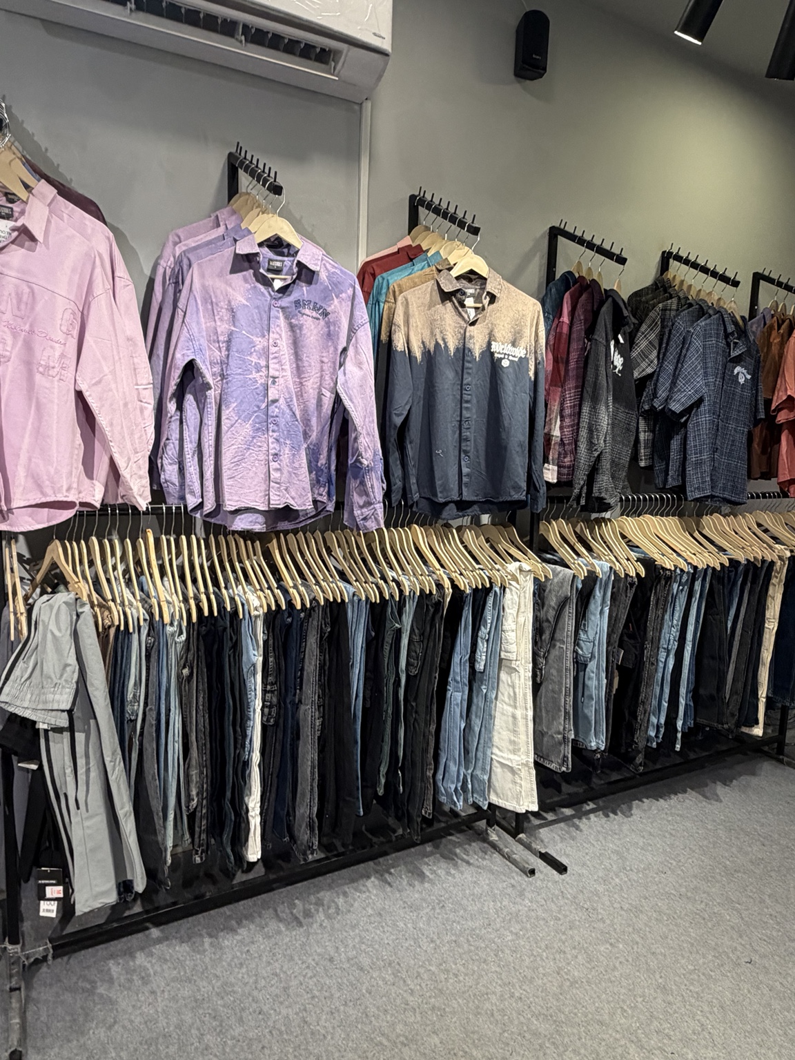 Denim wall